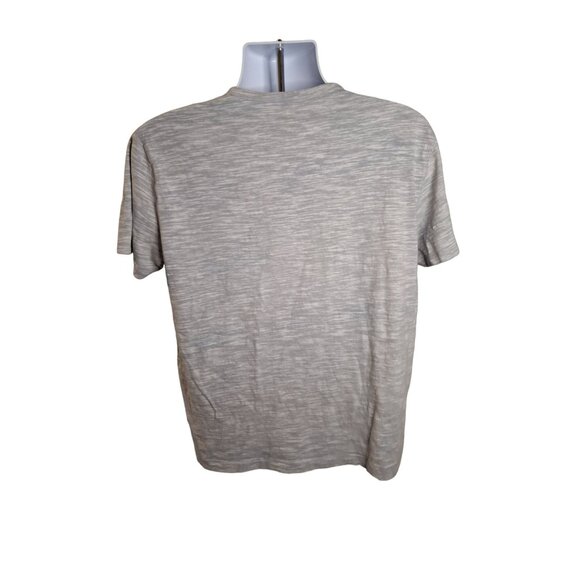 Express Mens XL TShirt Gray Defense Of Honor Henley Short Sleeve Gorpcore - Picture 2 of 7